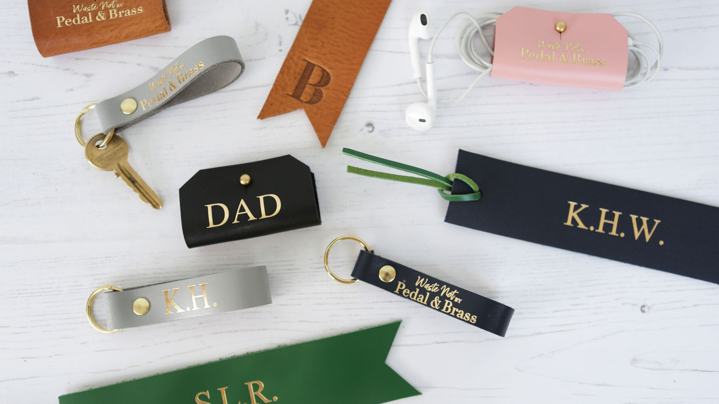 Picture of Personalised leather accessories UK - Waste Not leather accessories
