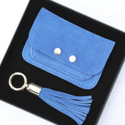 Picture of British-made sustainable leather small card purse with free personalisation - UK leather accessories